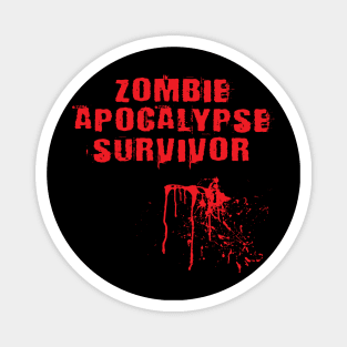 Zombie Apocalypse Survivor Magnet